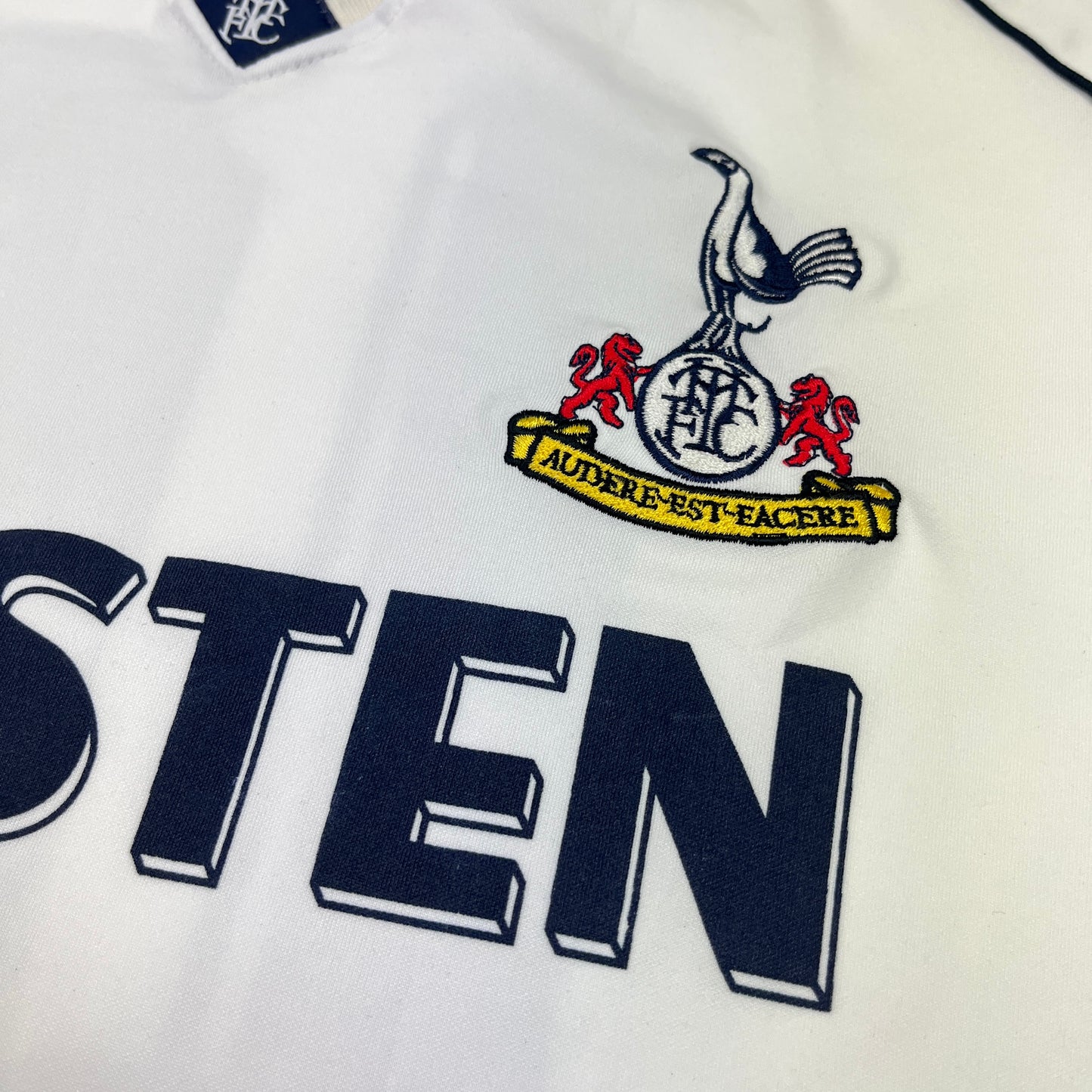 02388 Score Draw Tottenham Hot spur 1989-1991 Home Retro Shirt