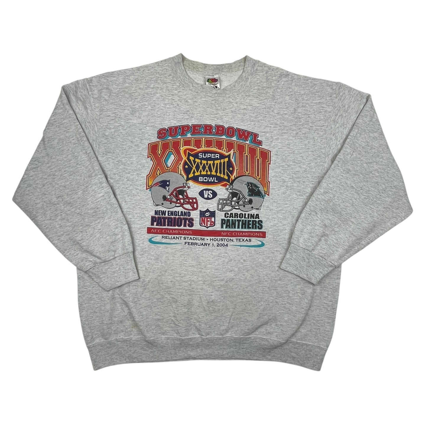 02360 Fruit of the Loom Superbowl 2004 Sweater