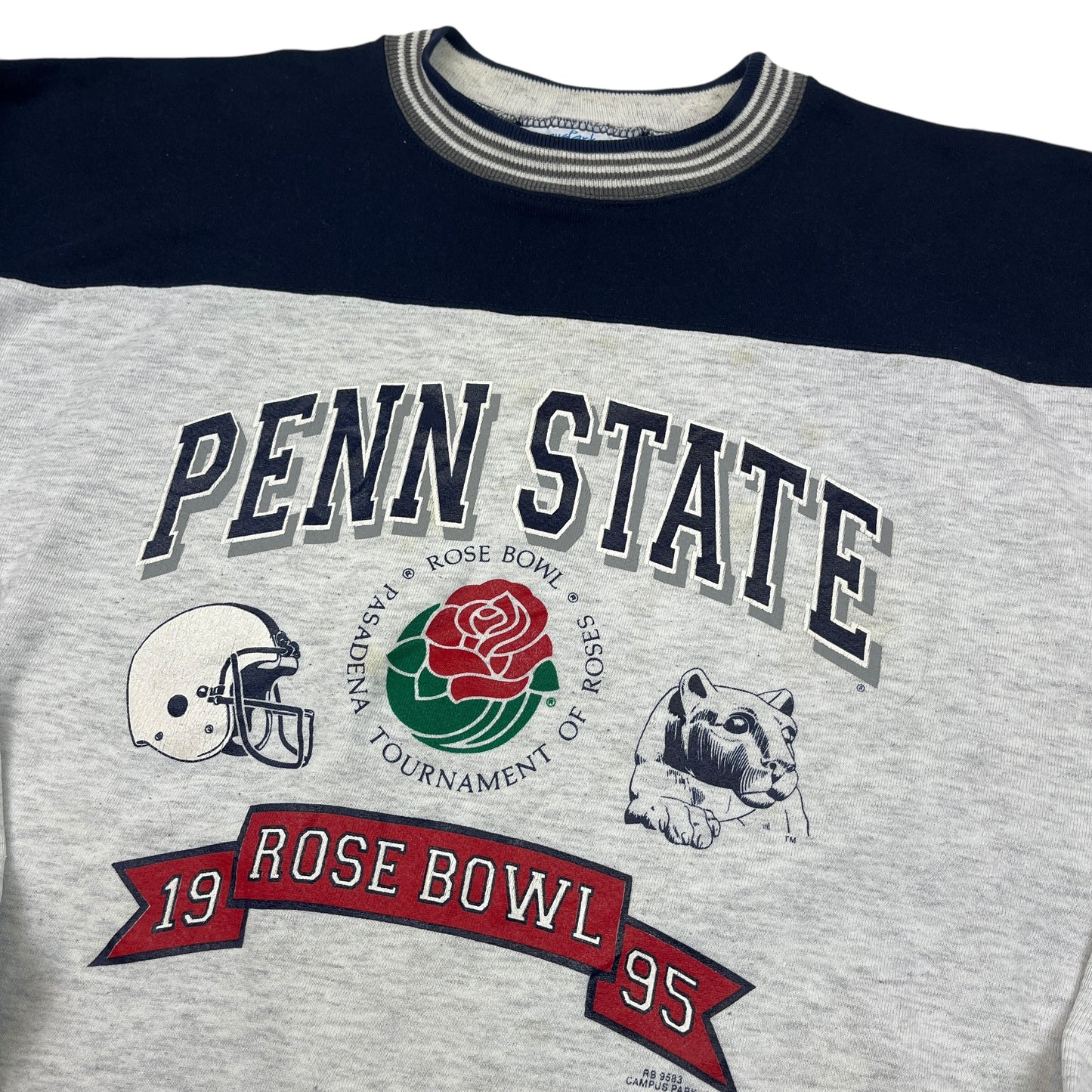 02383 Campus Park Sportswear Penn State „Rose Bowl Pasadena Tournament Of Roses 1995“ Sweater