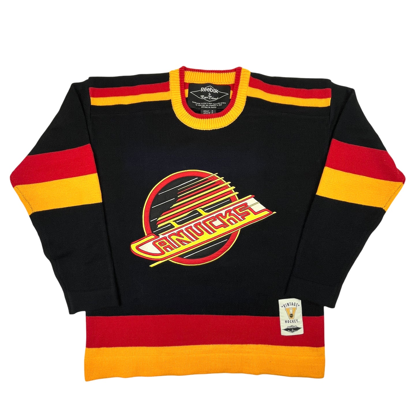 02393 Reebok by Roger Edwards Vancouver Canucks Retro Jersey