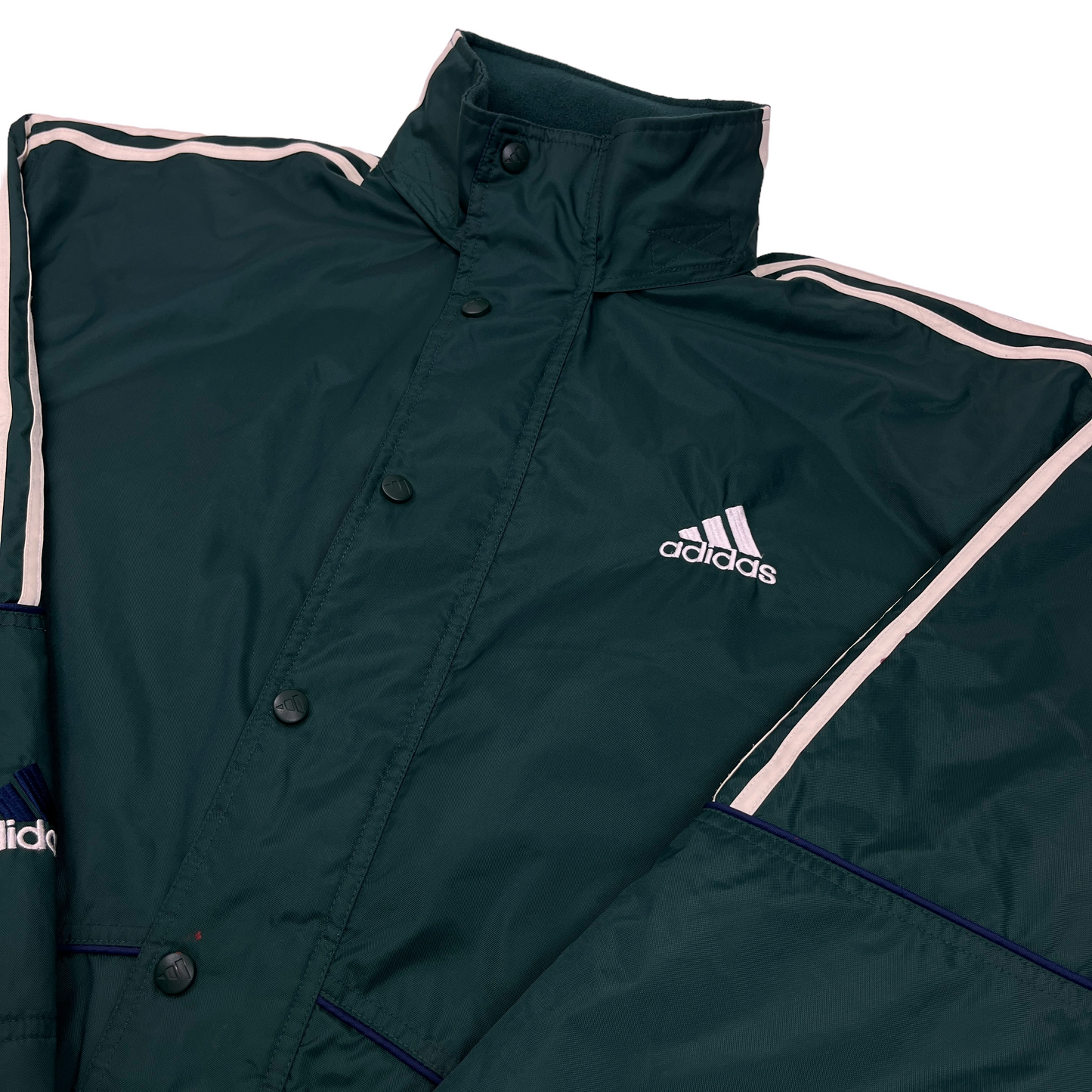 01804 Adidas 90s quilted Coach Jacket