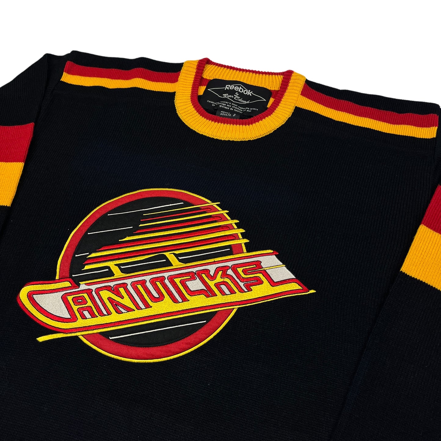 02393 Reebok by Roger Edwards Vancouver Canucks Retro Jersey