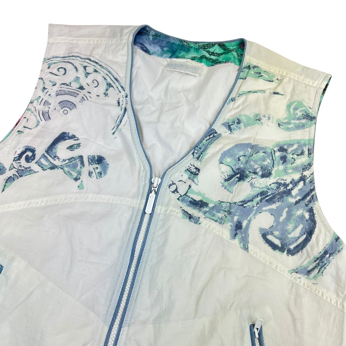 02576 Adidas 90s Tennis Zipper Vest