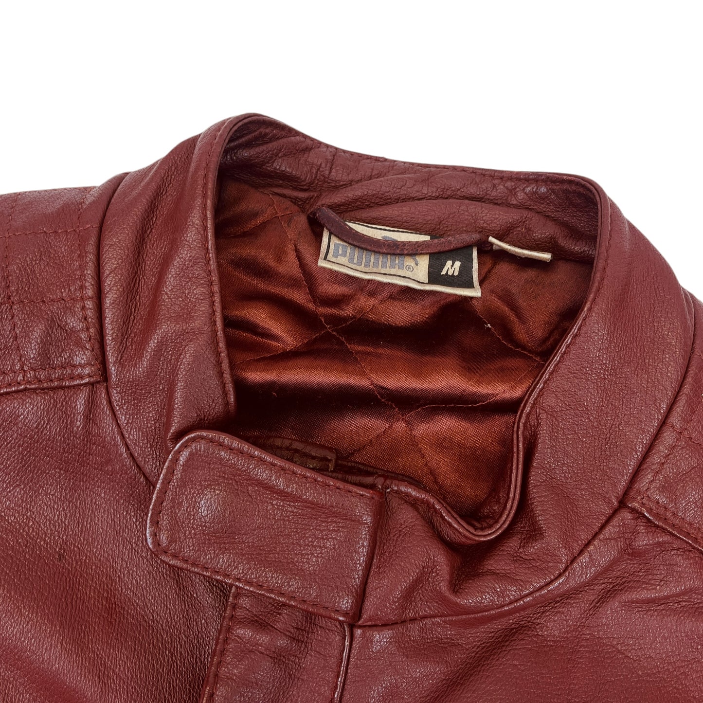 02227 Puma y2k „Racing“ Leather Jacket