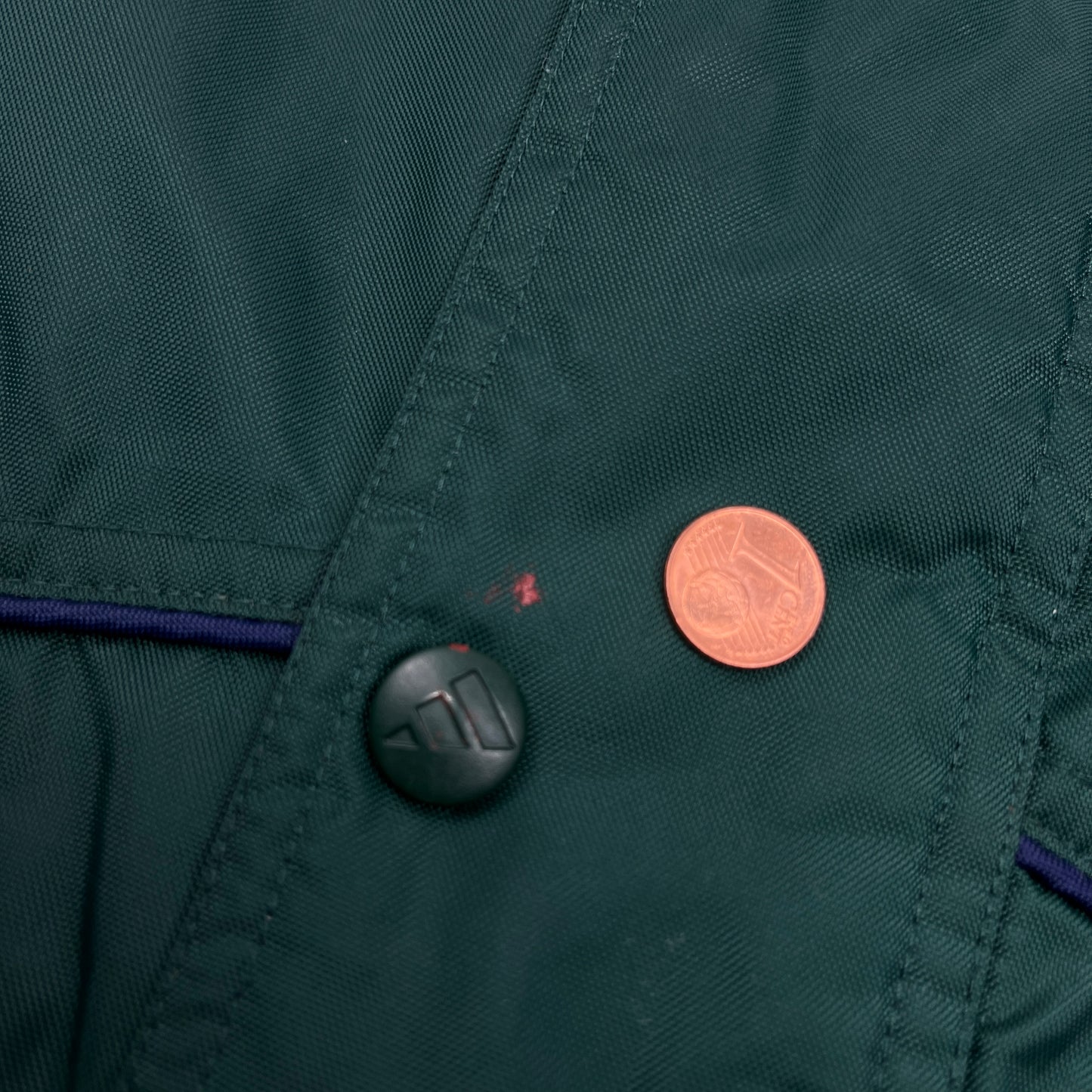 01804 Adidas 90s quilted Coach Jacket