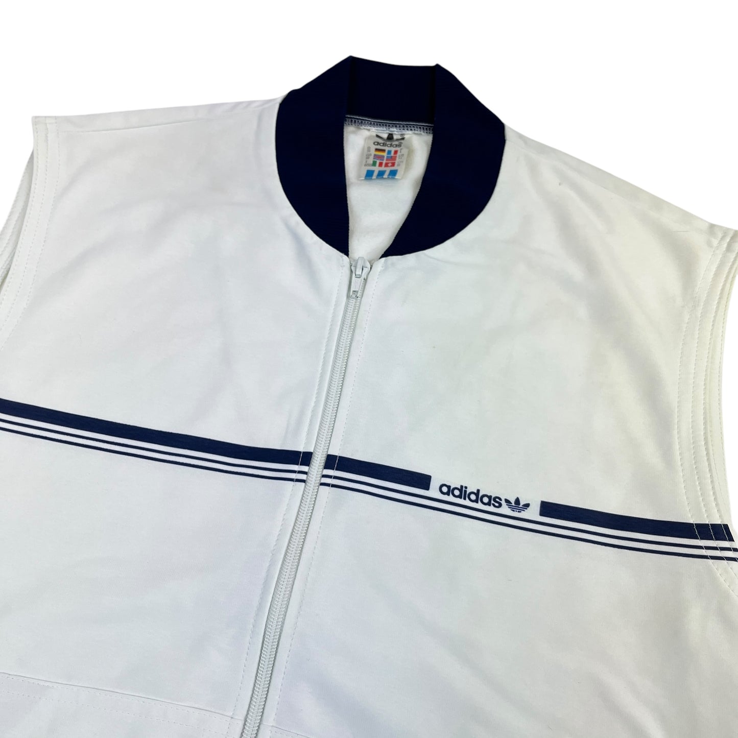 02575 Adidas 80s Tennis Zipper Vest