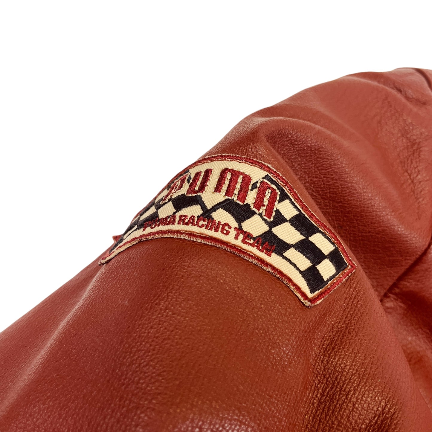 02227 Puma y2k „Racing“ Leather Jacket