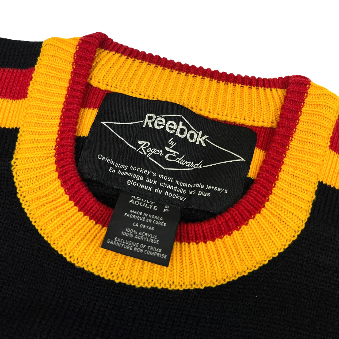 02393 Reebok by Roger Edwards Vancouver Canucks Retro Jersey