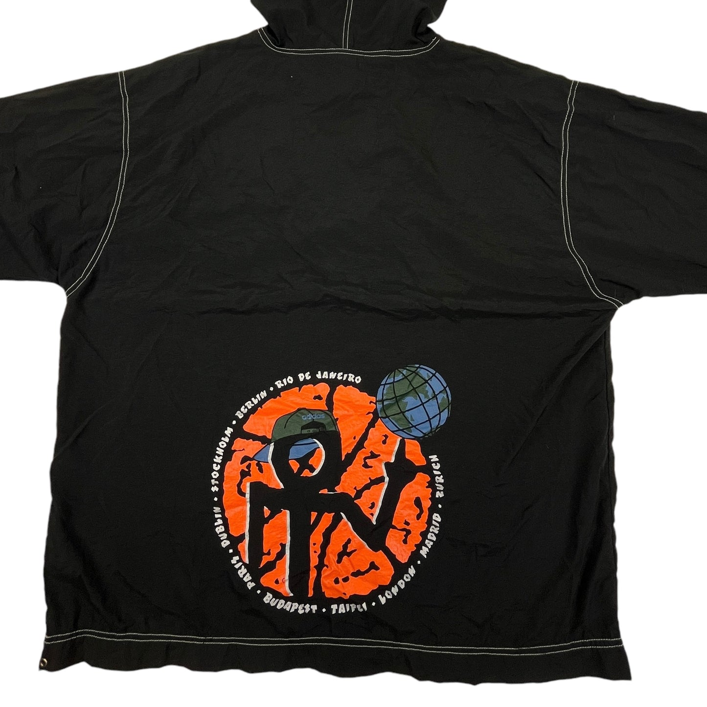 02199 Adidas 90s „Streetball“ 1/4 ZIP Windbreaker