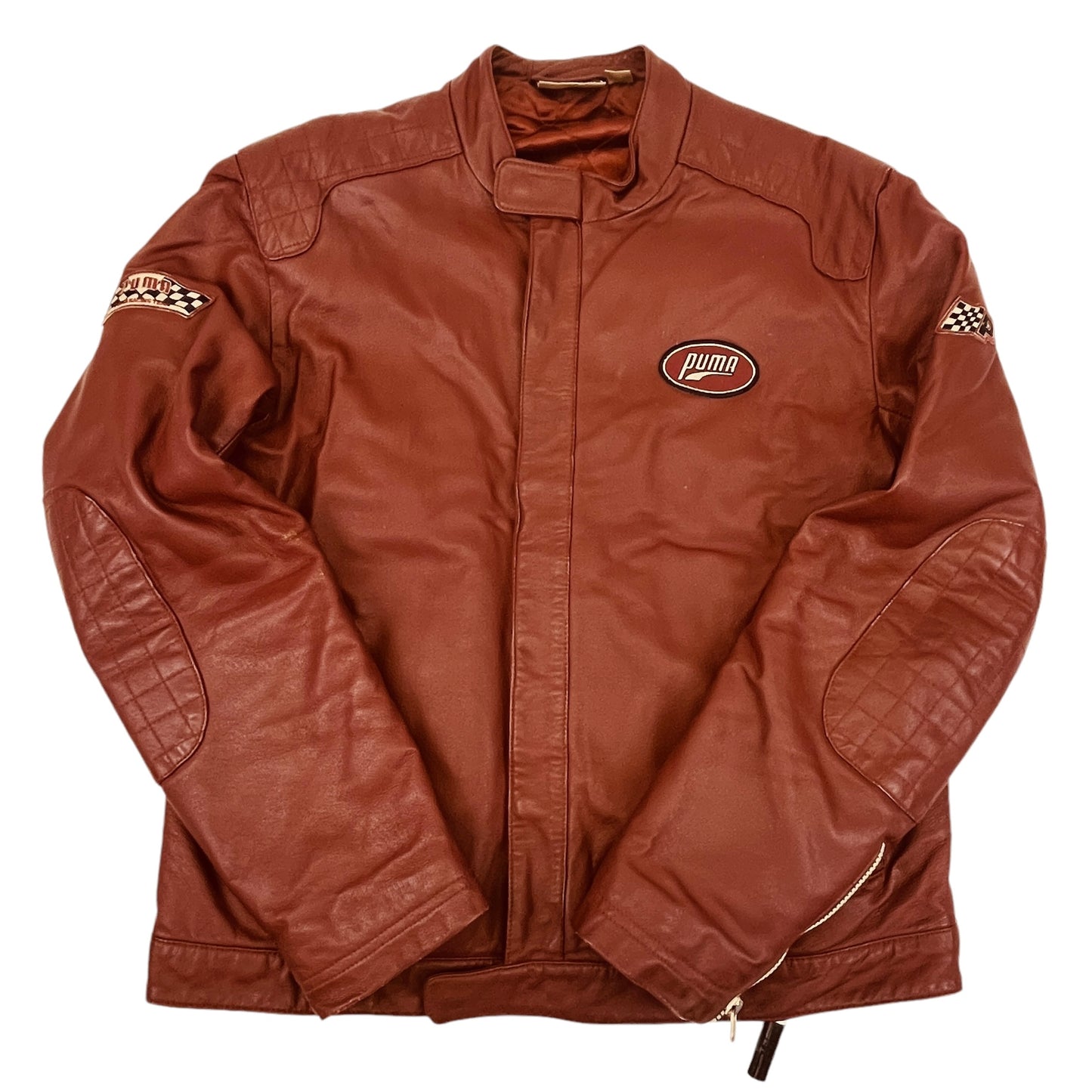 02227 Puma y2k „Racing“ Leather Jacket