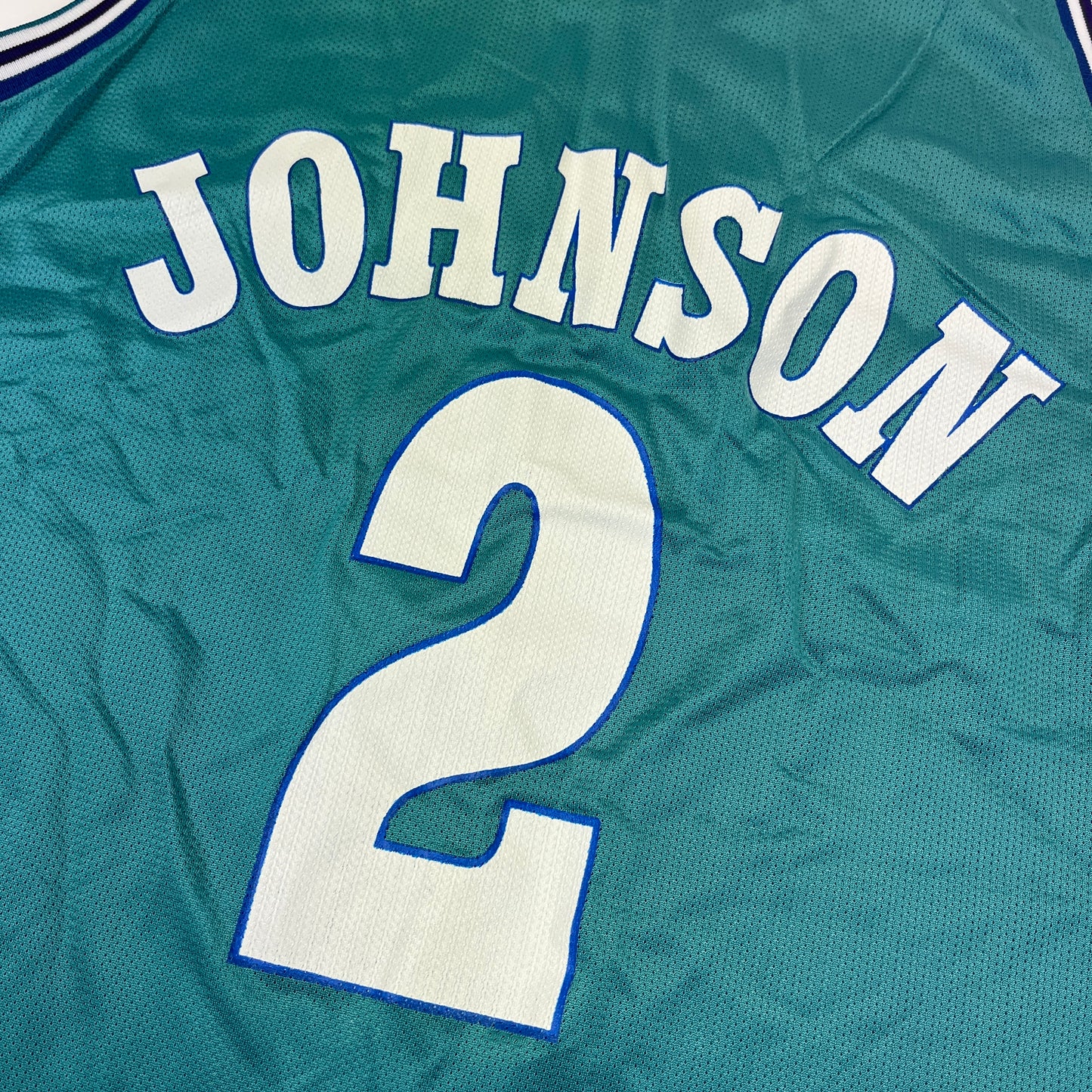 02414 Starter Charlotte Hornets Larry Johnson Jersey