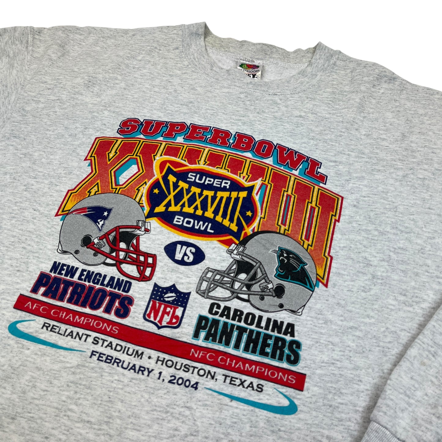02360 Fruit of the Loom Superbowl 2004 Sweater