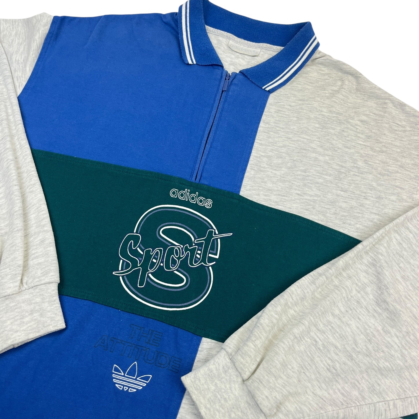 02887 Adidas 90s 1/4 Zip Sweater