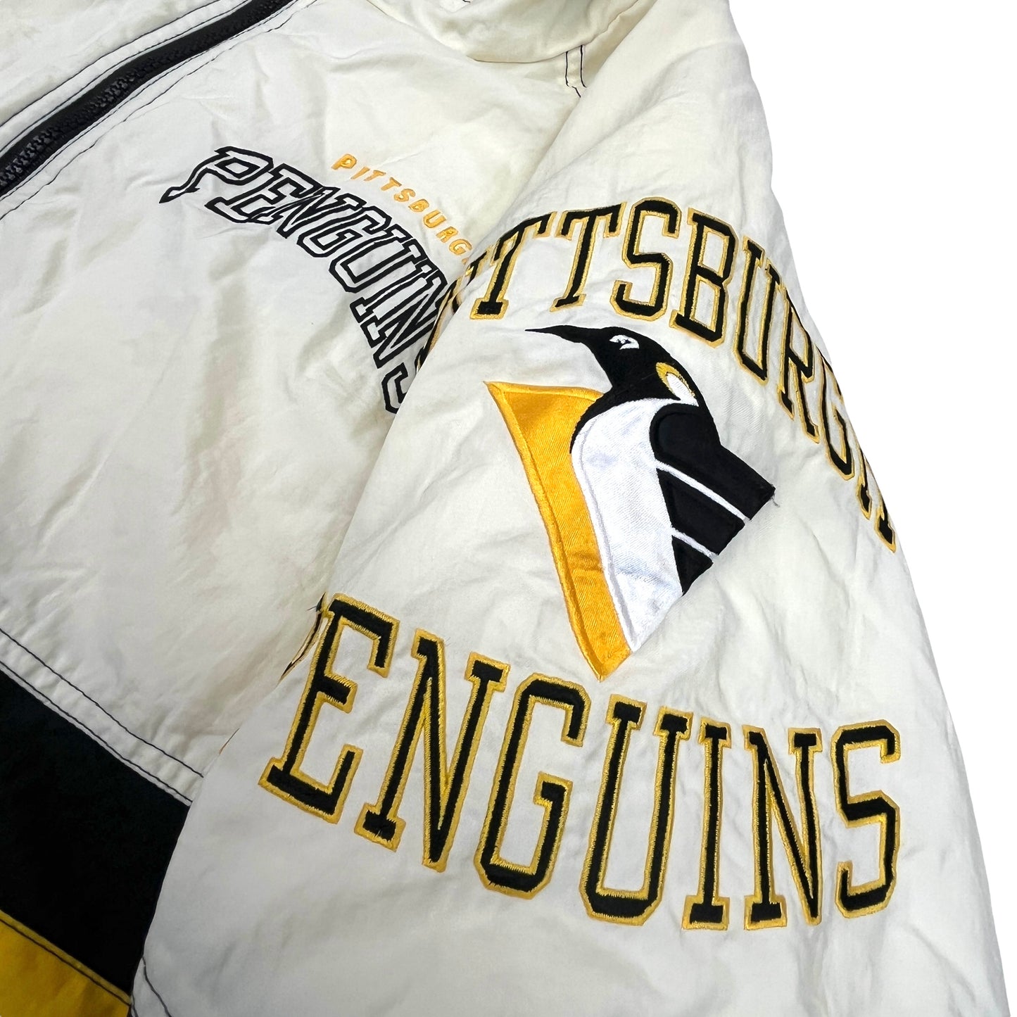 02229 Starter Pittsburgh Peguins 1/4 Zip Jacket