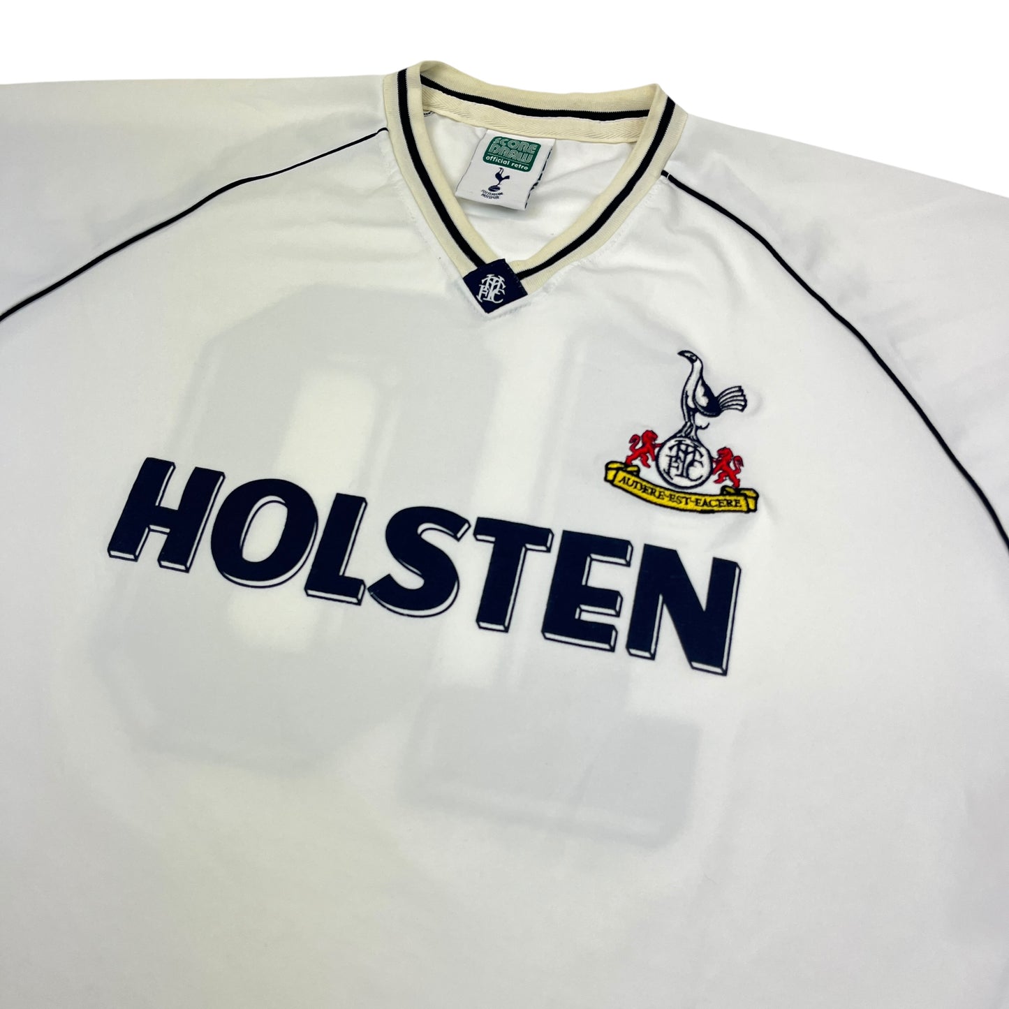 02388 Score Draw Tottenham Hot spur 1989-1991 Home Retro Shirt