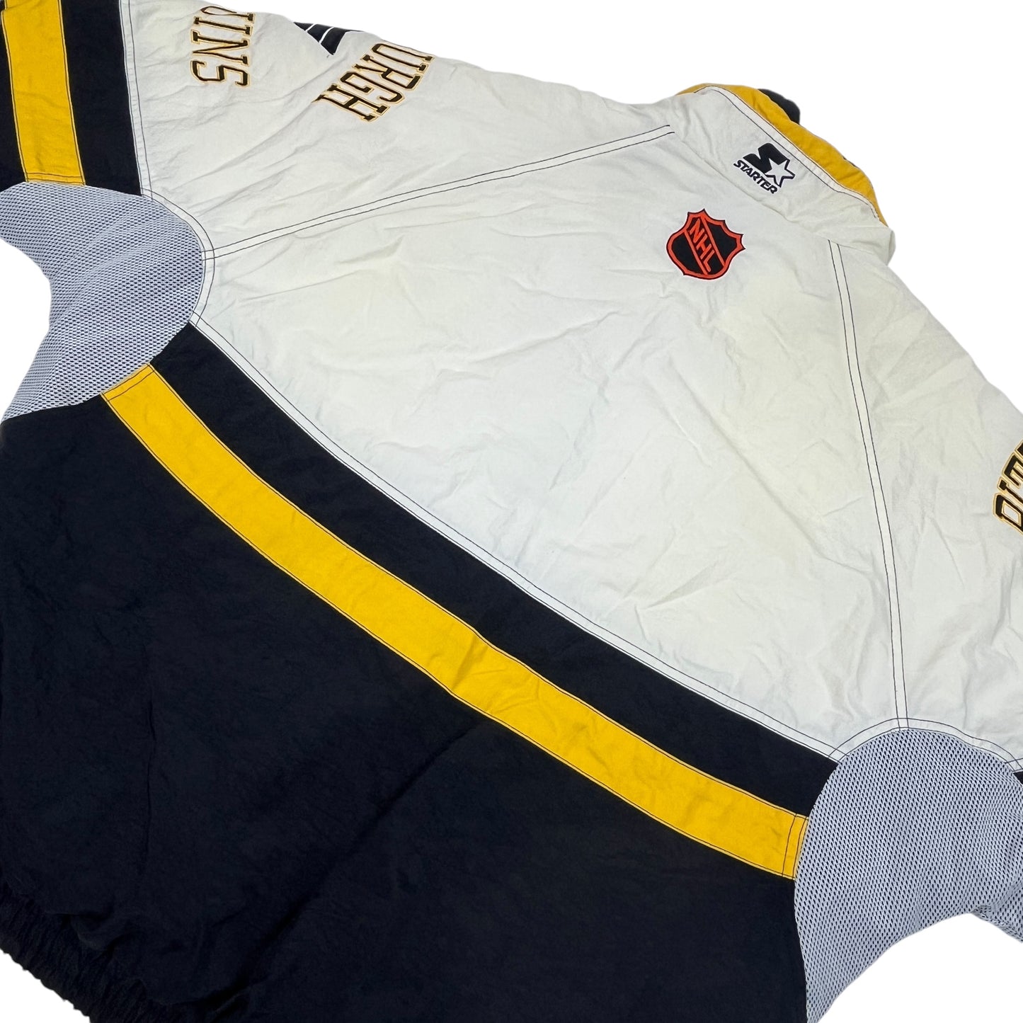 02229 Starter Pittsburgh Peguins 1/4 Zip Jacket