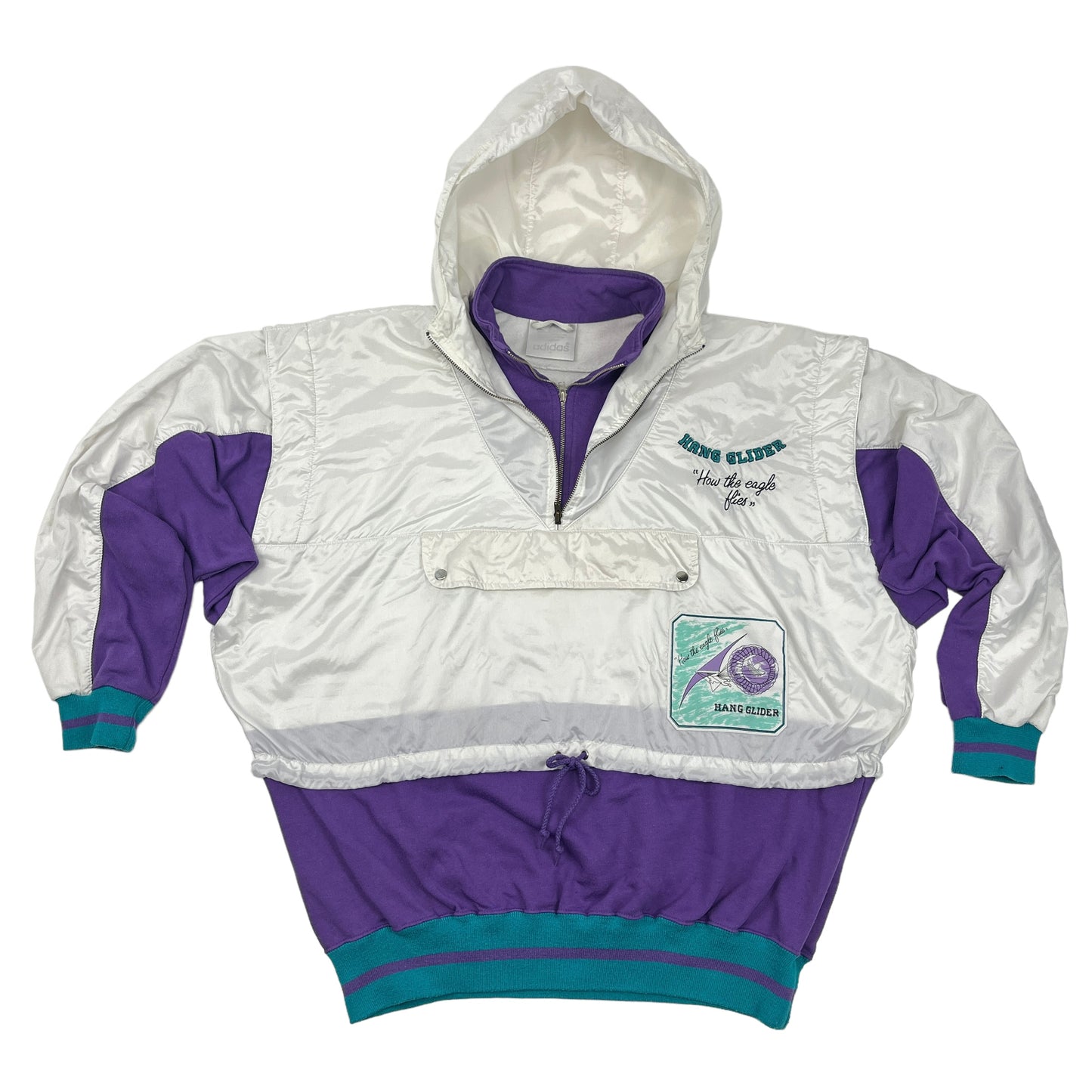 01507 Adidas Vintage „Paragliding“ Hoodie