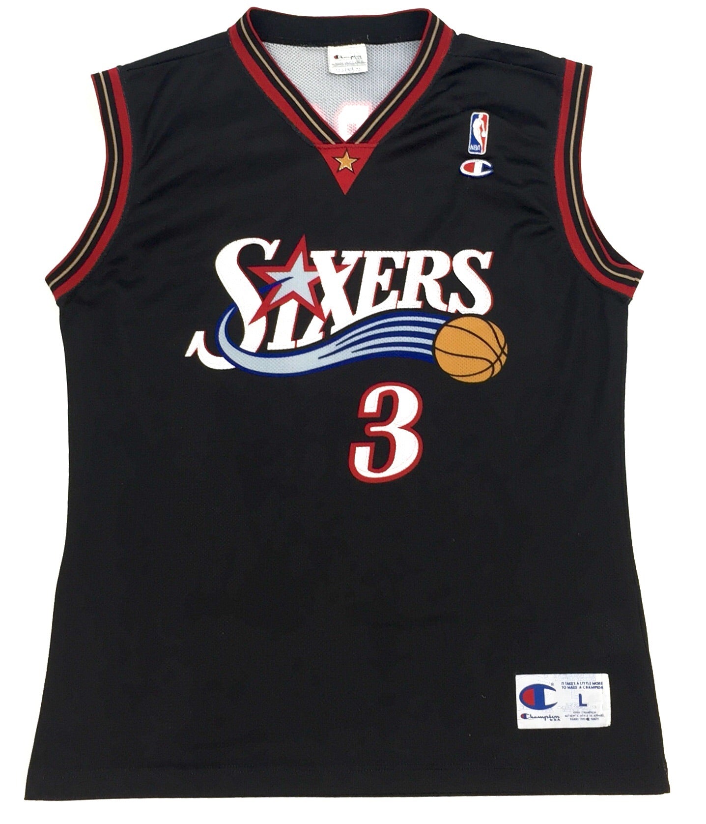 Champion allen iverson jersey top