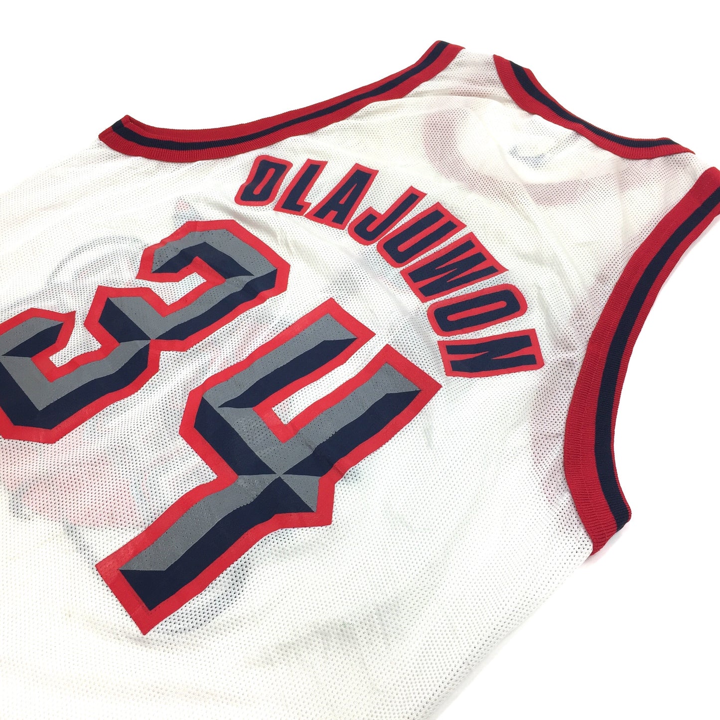 0408 Champion Vintage Houston Rockets Olajuwon Jersey