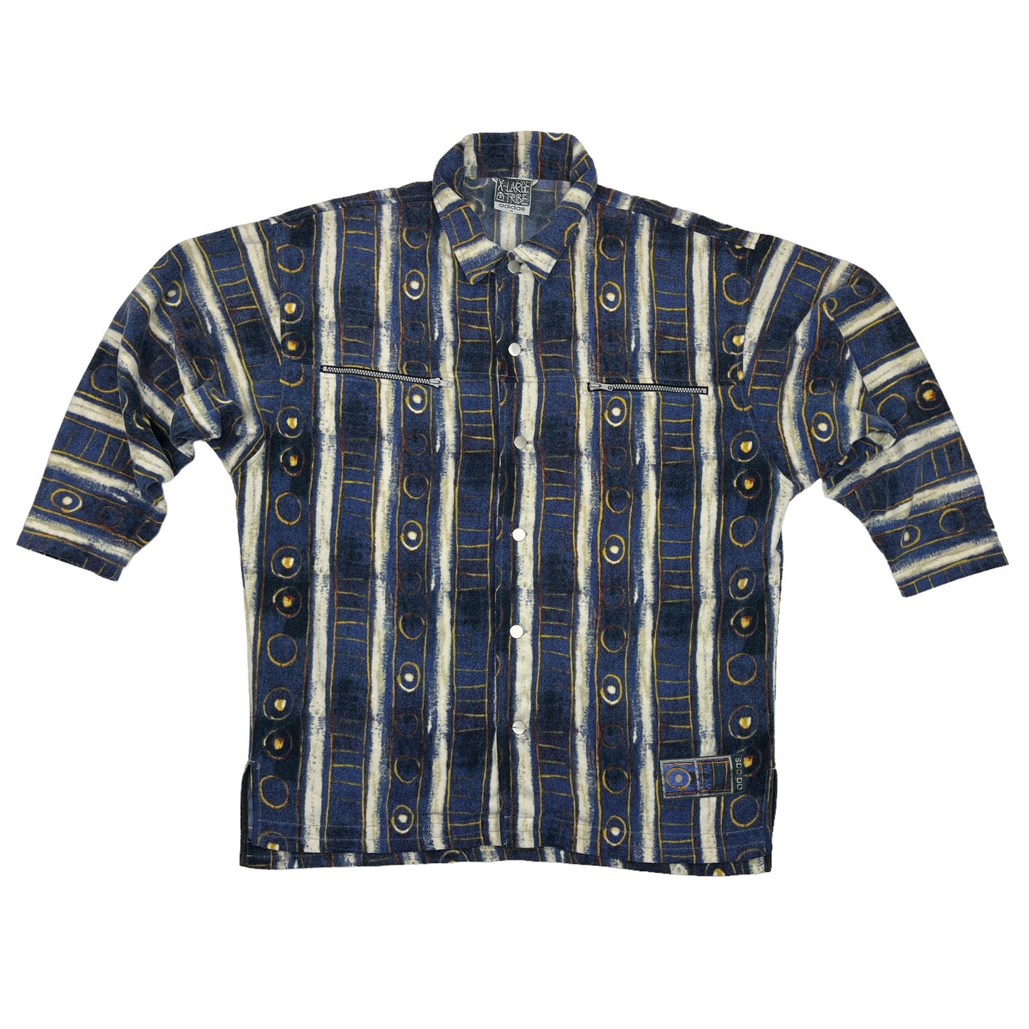 01140 Adidas Vintage 90s „X-Large Tribe“ Fleece Shirt