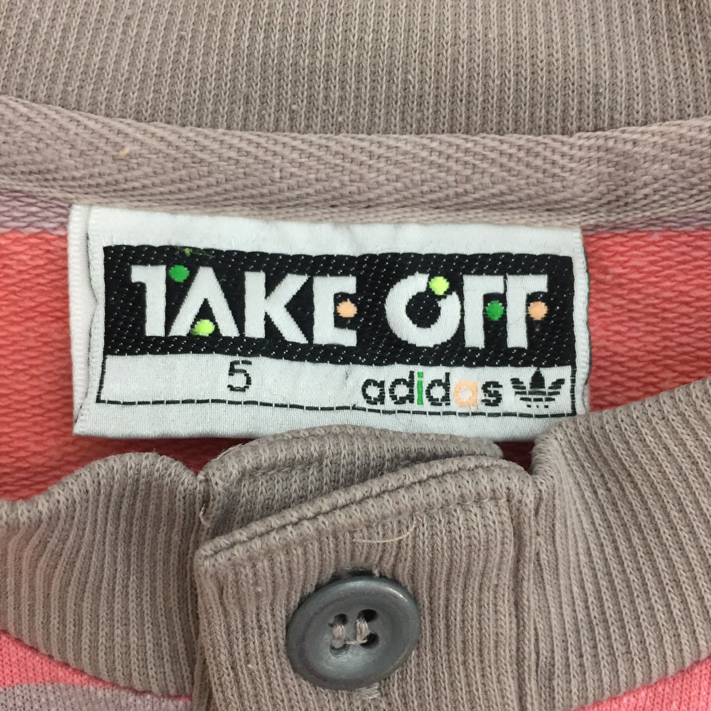 0052 Adidas Take Off Striped Vintage T-Shirt