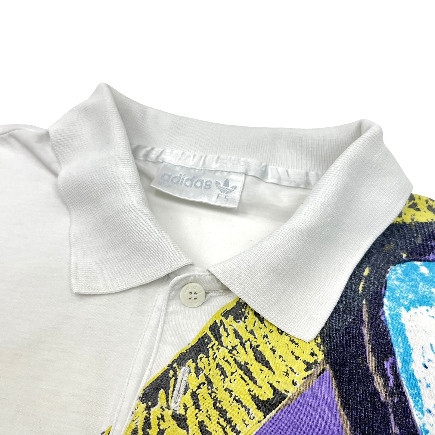 0890 Adidas Vintage 80s Tennis Poloshirt