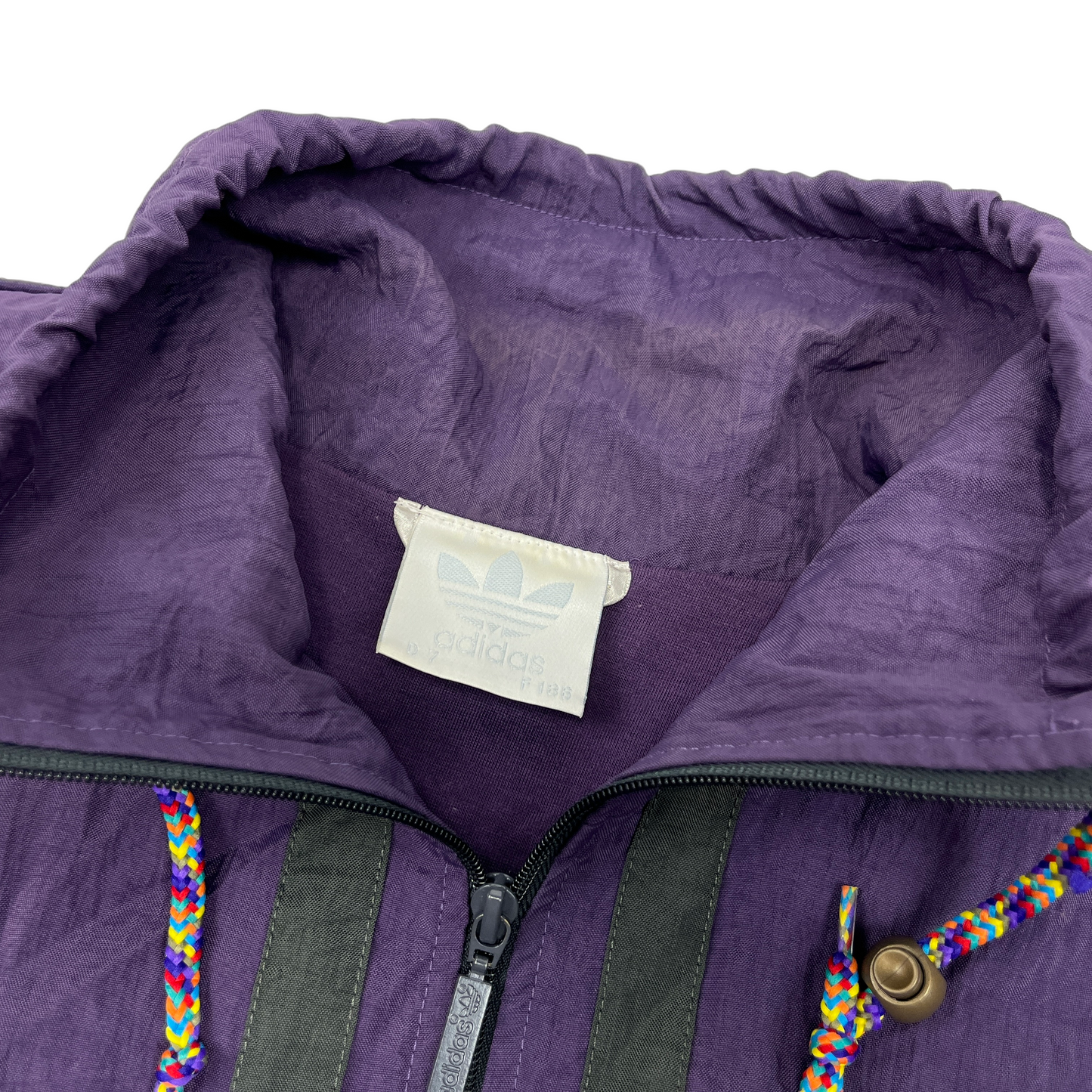 01135 Adidas Vintage 1/4 Zip Windbreaker