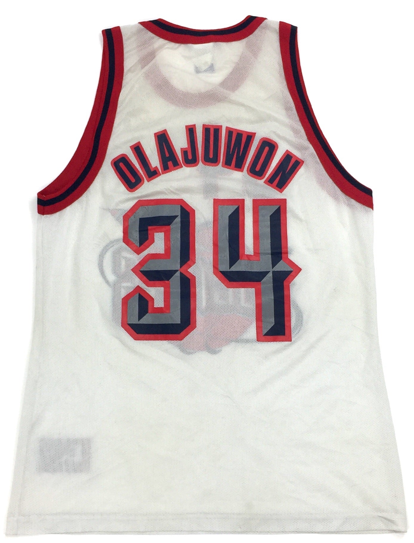0408 Champion Vintage Houston Rockets Olajuwon Jersey