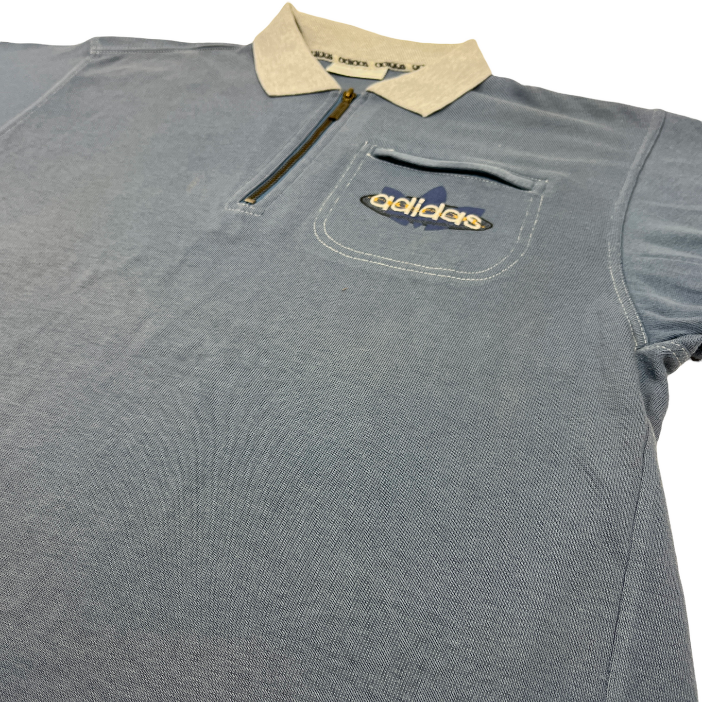 0872 Adidas Vintage 90s “Trefoil” Poloshirt