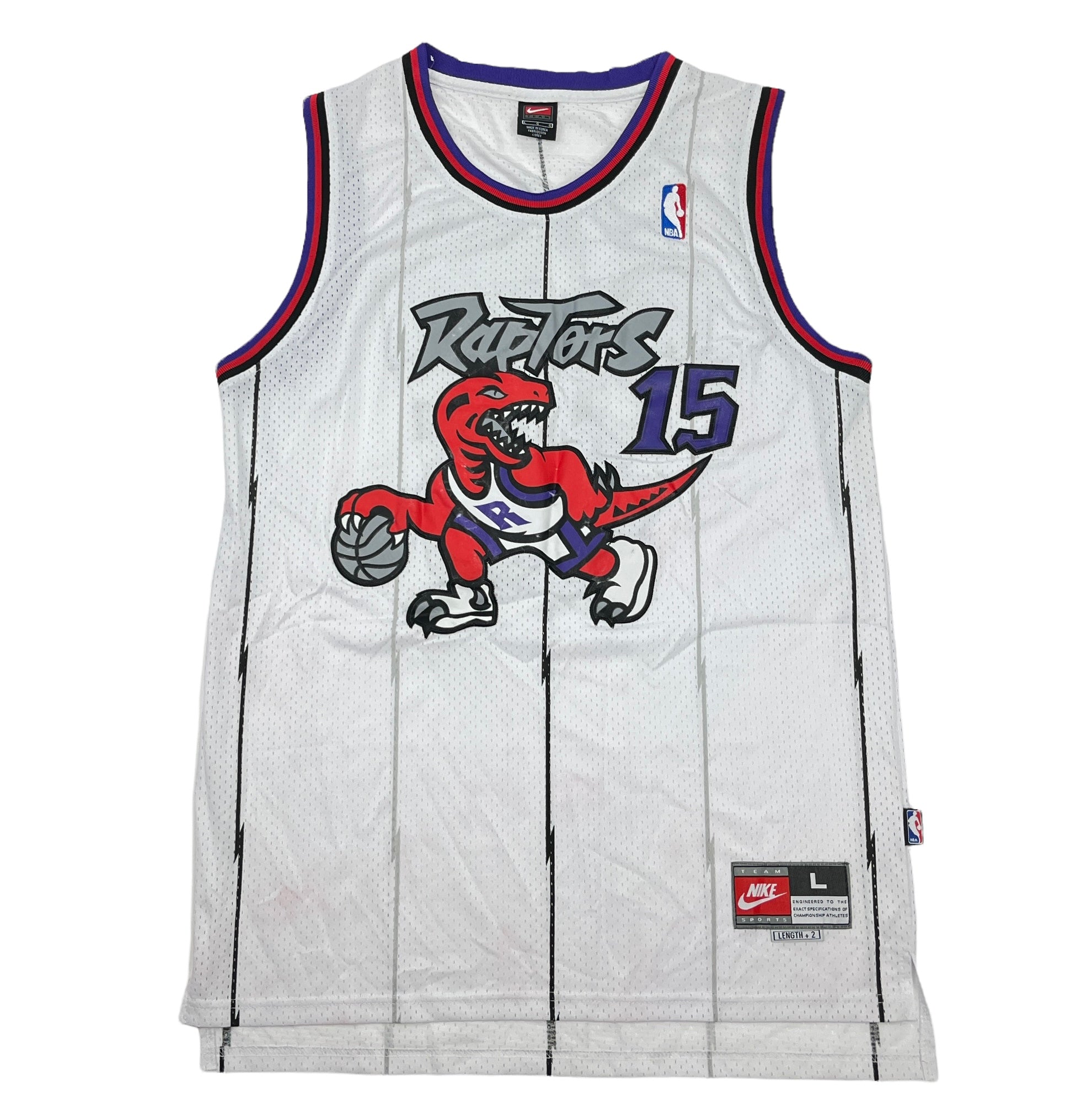 Nike, Shirts, Vince Carter Toronto Raptors Throwback Jersey