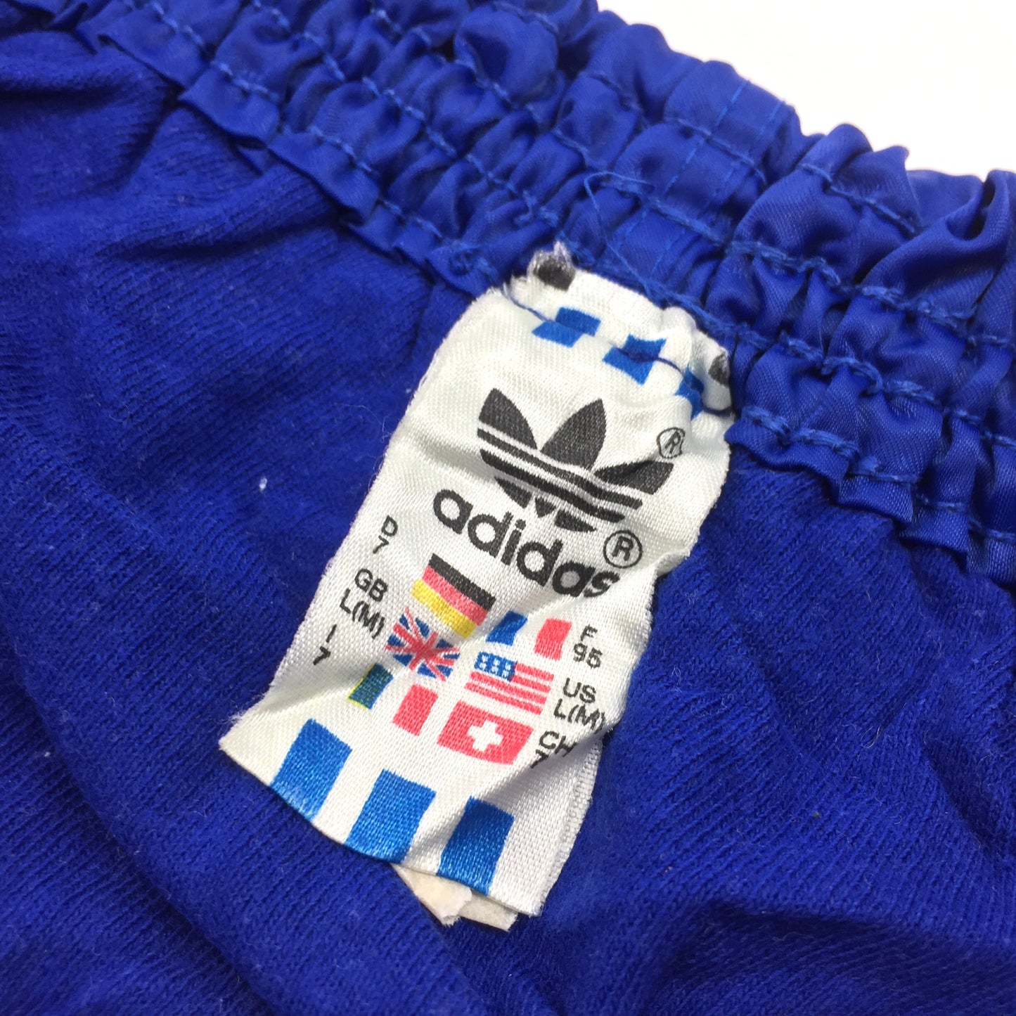 0477 Adidas Vintage 80s Shiny Track Shorts