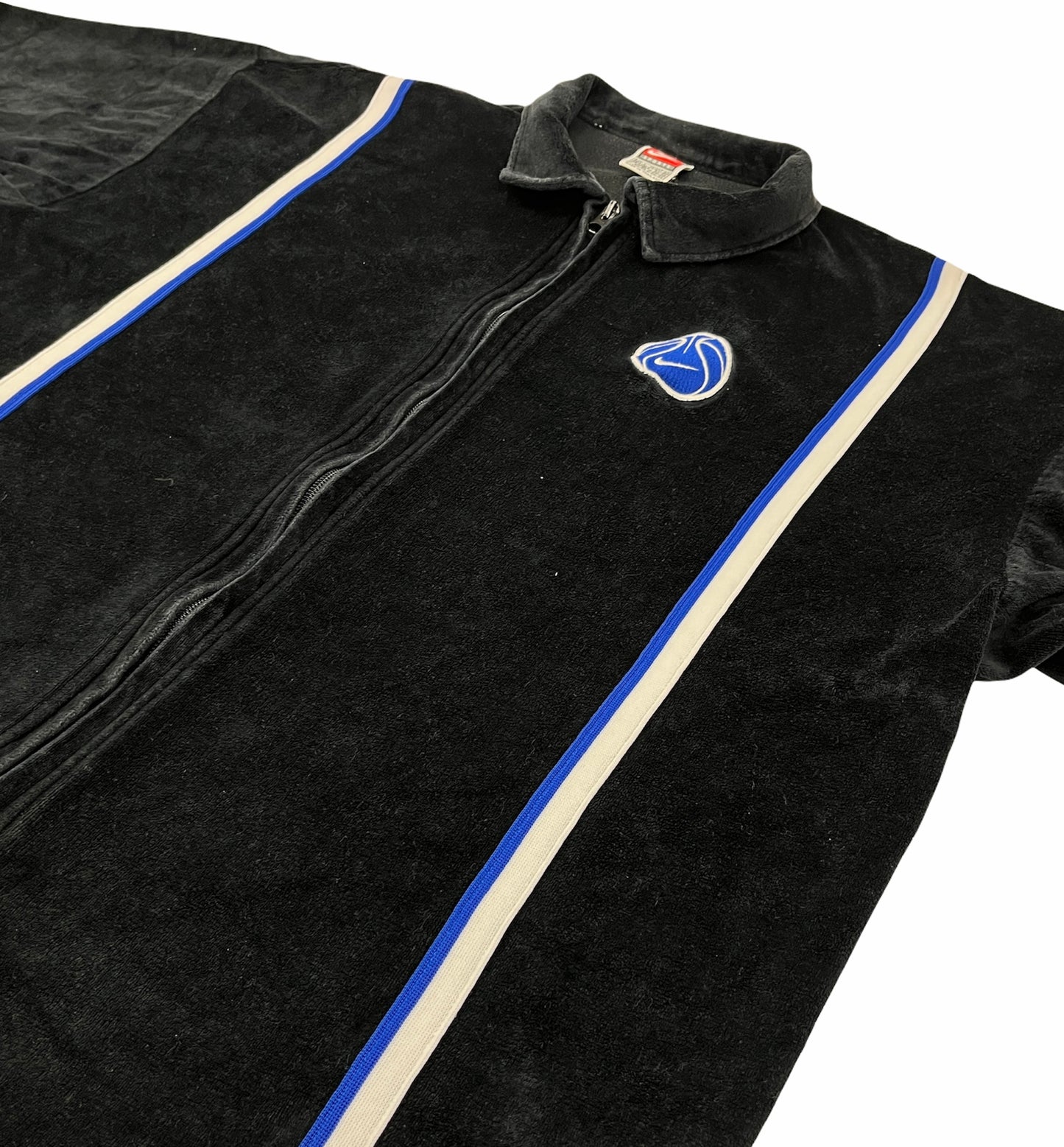 0711 Nike Vintage 90s Velours Basketball Zipup Jersey