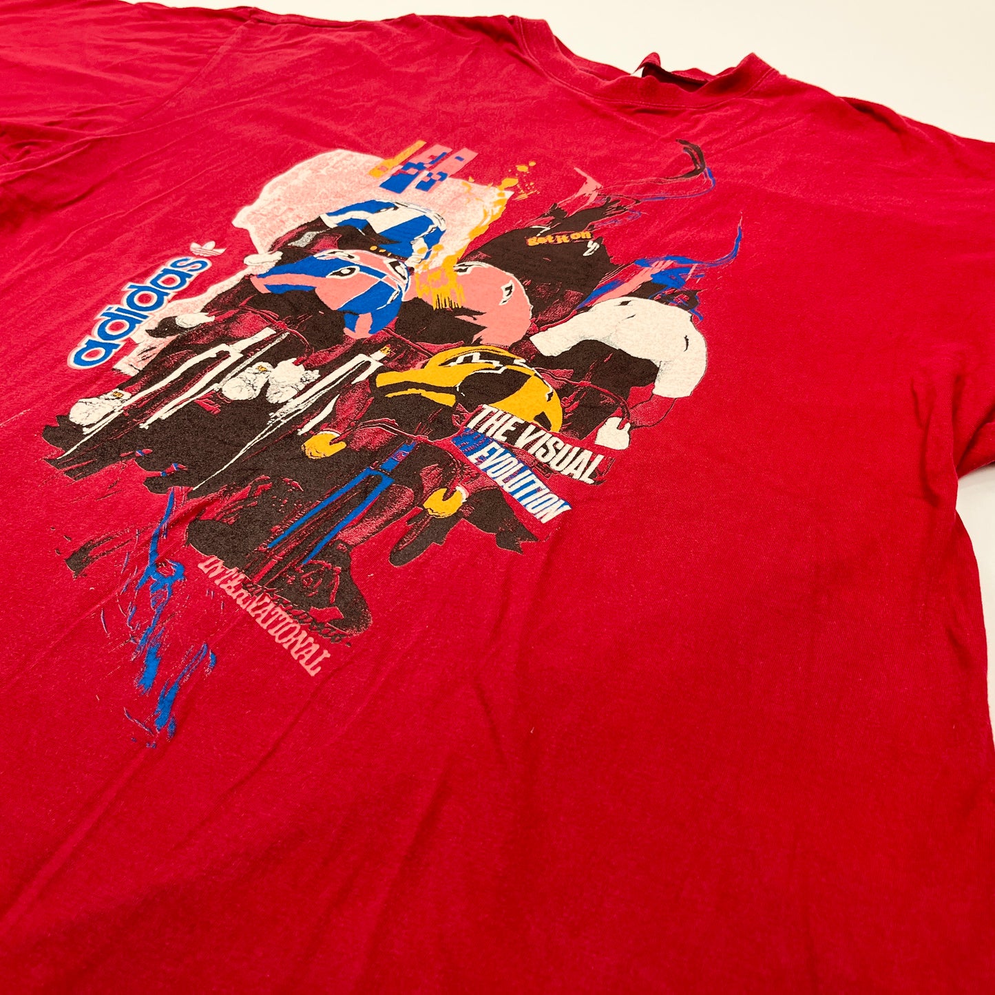 0840 Adidas Vintage 80s „Cycling“ Tshirt