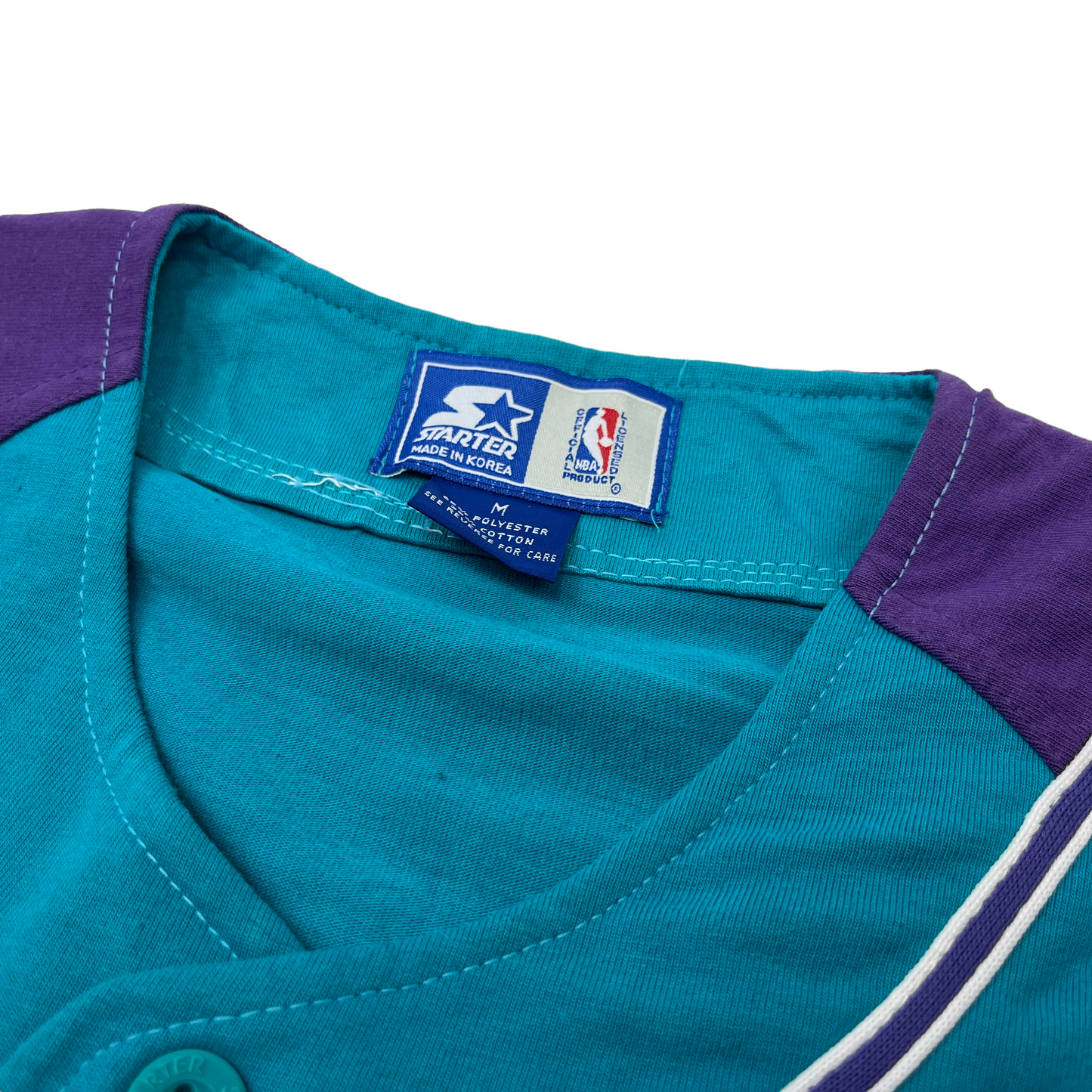 01374 Starter Charlotte Hornets Baseball Jersey