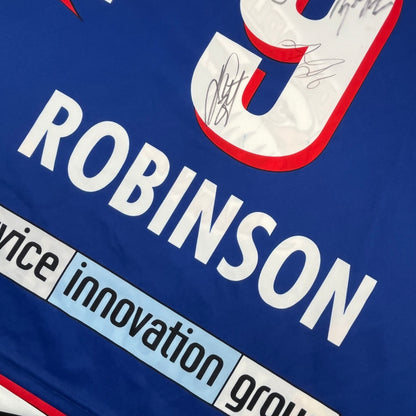REEBOK ADLER MANNHEIM NATHAN ROBINSON „team signed“ 2005/2006 alternate Jersey