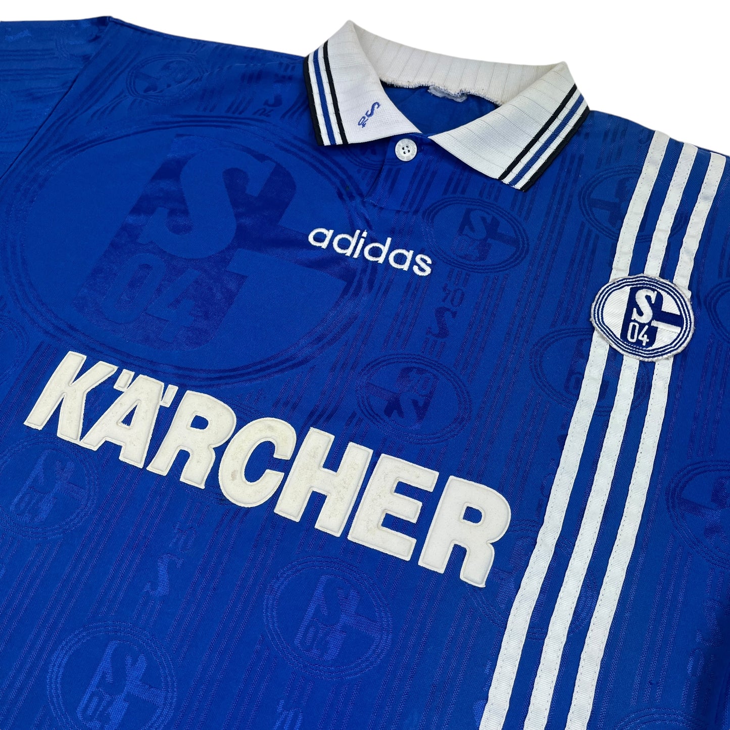 02285 Adidas FC Schalke 04 1996-1997 Home Jersey
