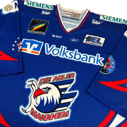 REEBOK ADLER MANNHEIM NATHAN ROBINSON „team signed“ 2005/2006 alternate Jersey