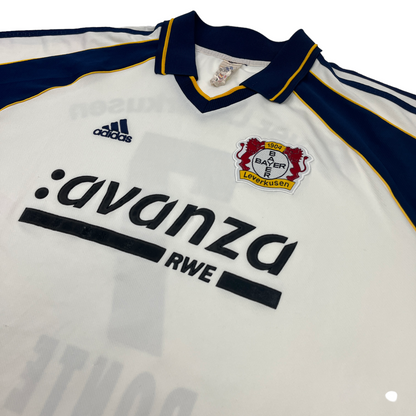 01728 Adidas Bayer 04 Leverkusen Robson Ponte 2000-2001 Away Jersey