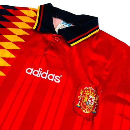 02942 Adidas Spanish National Team 1994-1996 Home Jersey