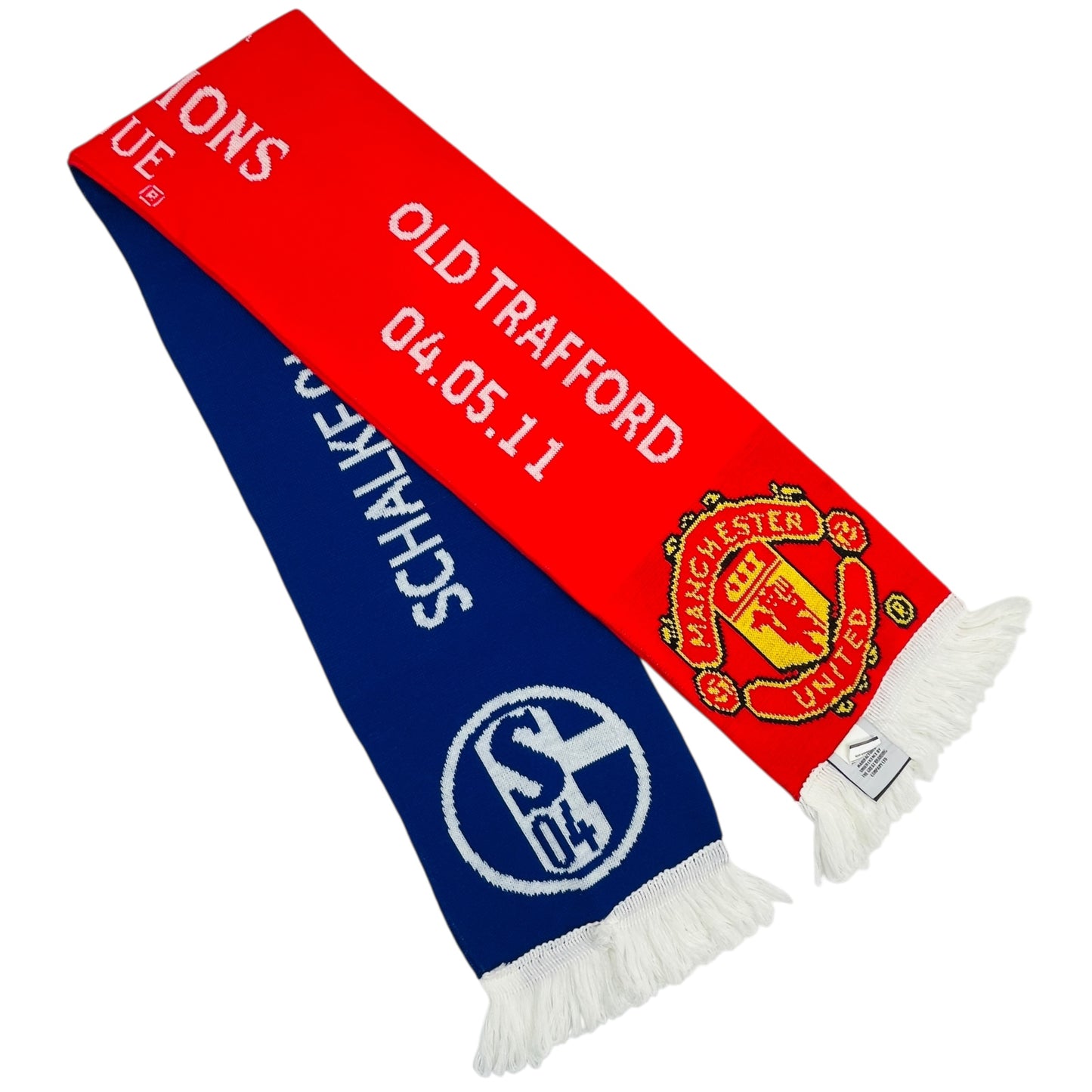 Offical Schalke 04 vs Manchester United 2011 Champions League Fan Scarf