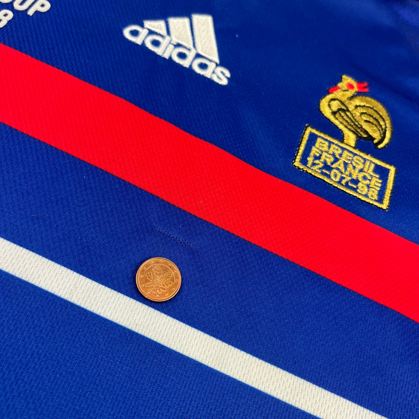 02699 Adidas French National Team 1998 Home Jersey (2000 Retro)