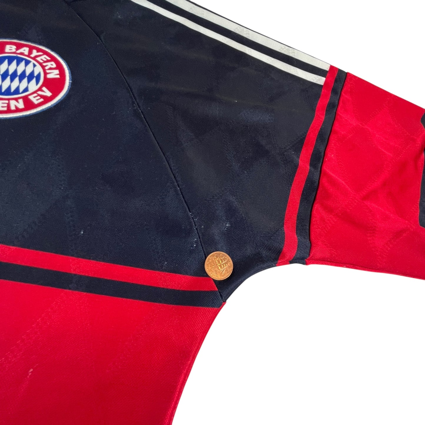 02733 Adidas FC Bayern München 1997-1999 „Thomas Helmer“ Home Jersey