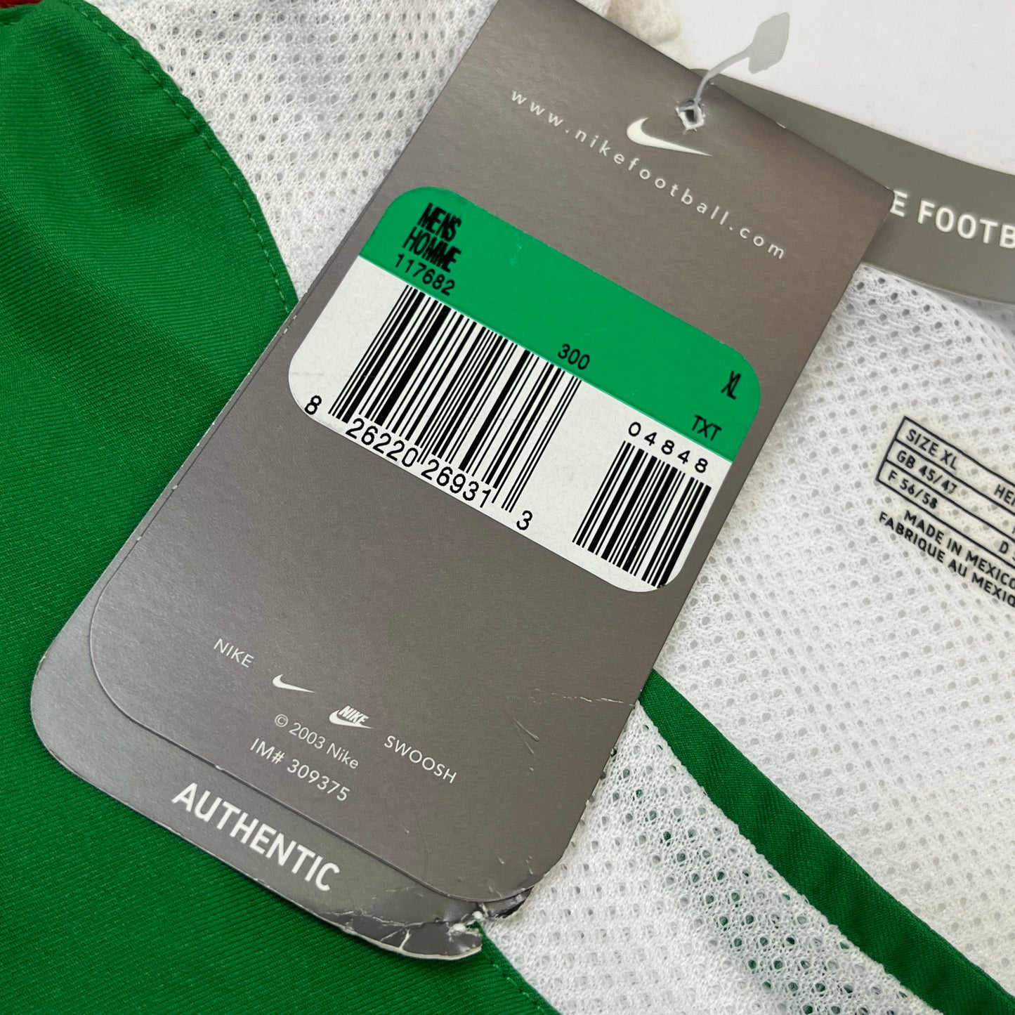 MEXICO COPA AMERICA 2005 DEADSTOCK HOME JERSEY
