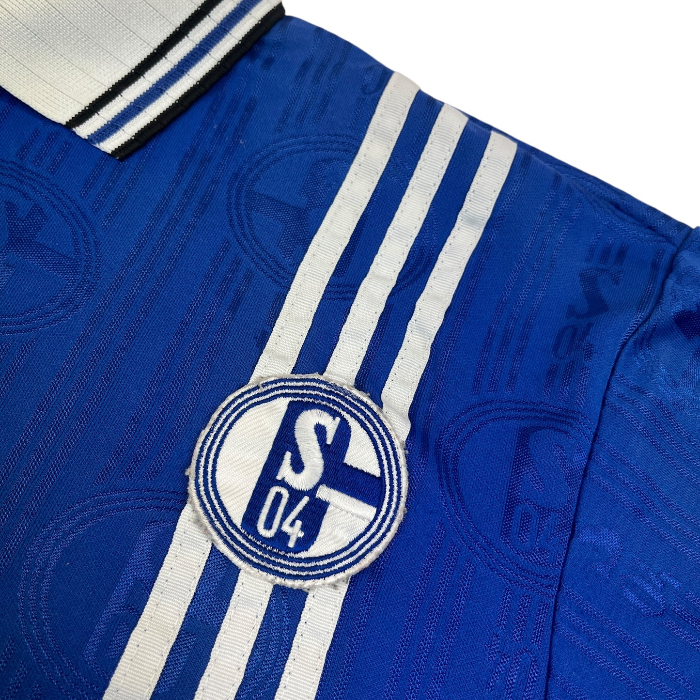 02285 Adidas FC Schalke 04 1996-1997 Home Jersey