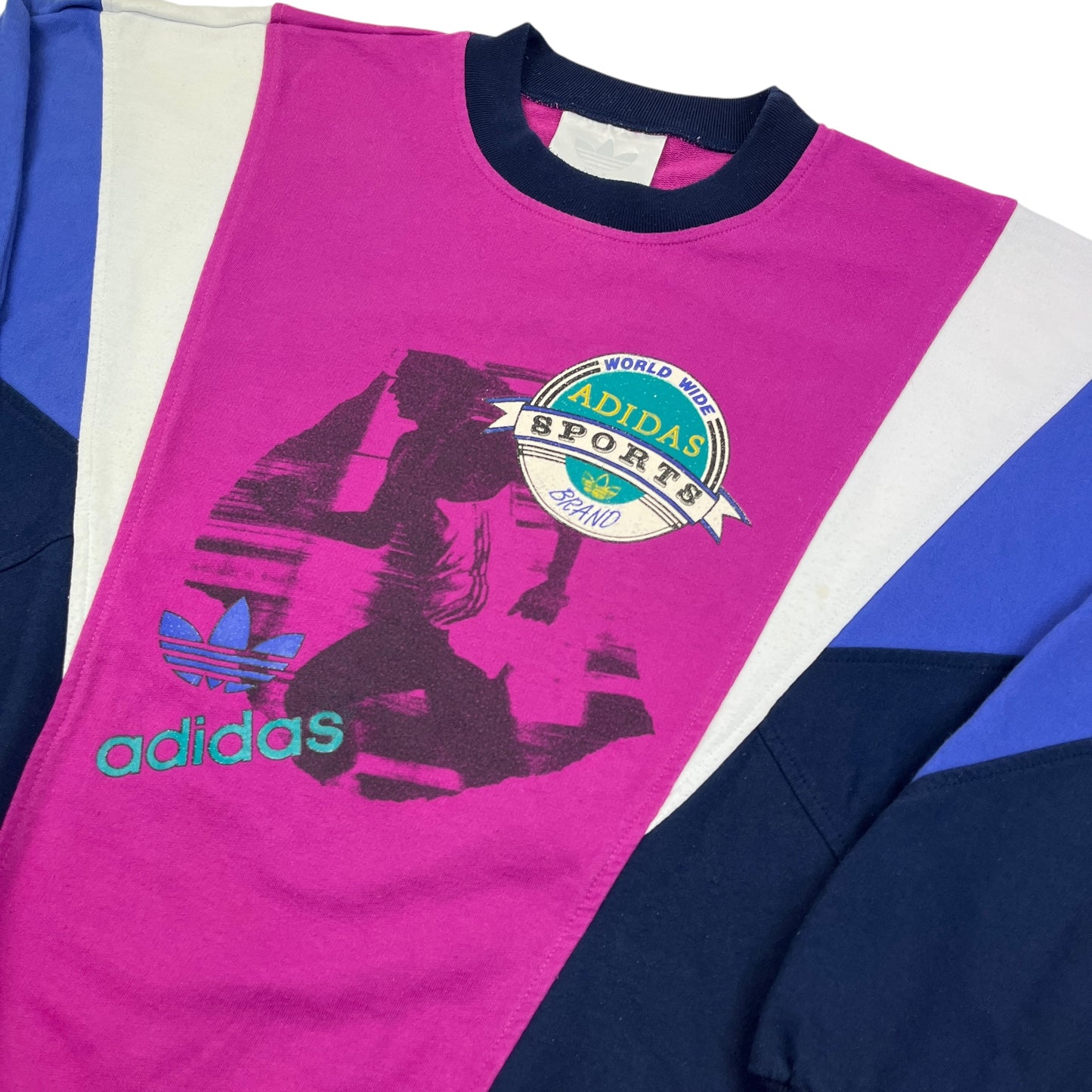 02395 Adidas „World Wide Sports“ 90s Sweater