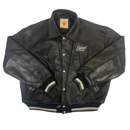 DIESEL 90s LEATHER College Jacket