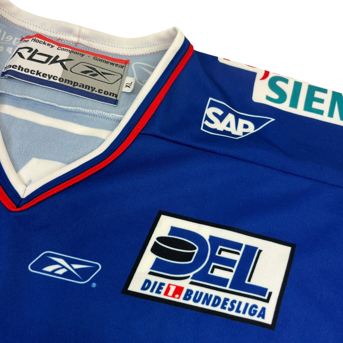 REEBOK ADLER MANNHEIM NATHAN ROBINSON „team signed“ 2005/2006 alternate Jersey