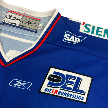 REEBOK ADLER MANNHEIM NATHAN ROBINSON „team signed“ 2005/2006 alternate Jersey