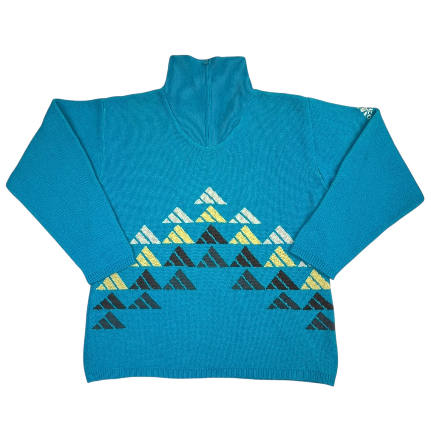 Adidas 90s 1/4 Zip Turtleneck Knitted Sweater