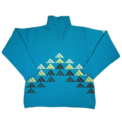 Adidas 90s 1/4 Zip Turtleneck Knitted Sweater